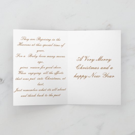 "Weihnachtsvergangenheit " * Feiertagskarte (Innenseite)