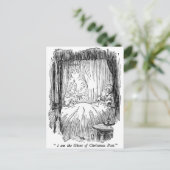 Weihnachtsvergangenheit (mit Text) Feiertagspostkarte (Stehend Vorderseite)