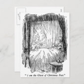 Weihnachtsvergangenheit (mit Text) Feiertagspostkarte (Vorne/Hinten)