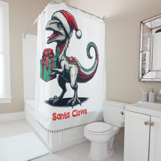 Weihnachtsvergewaltiger Duschvorhang (Beispiel)