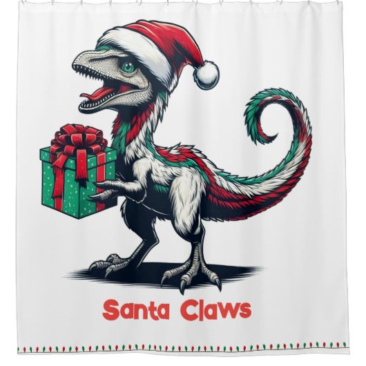 Weihnachtsvergewaltiger Duschvorhang (Vorderseite)