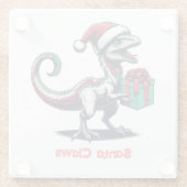 Weihnachtsvergewaltiger Glasuntersetzer (Rückseite)