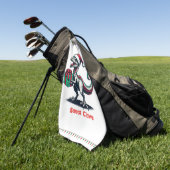 Weihnachtsvergewaltiger Golfhandtuch (Gras)