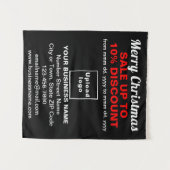 Weihnachtsverkauf auf schwarzem Band Wandteppich (Vorderseite (Horizontal))