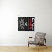 Weihnachtsverkauf auf schwarzem Band Wandteppich (Beispiel (Horizontal))