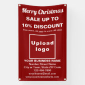 Weihnachtsverkauf Business Red 2.5’ x 4’ Banner (Vertikal)