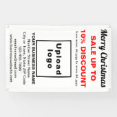 Weihnachtsverkauf Business White 2.5’ x 4’ Banner (Horizontal)