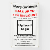 Weihnachtsverkauf Business White 2.5’ x 4’ Banner (Vertikal)