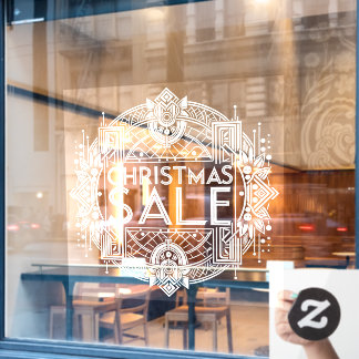 Weihnachtsverkauf Fensteraufkleber