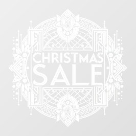 Weihnachtsverkauf Fensteraufkleber