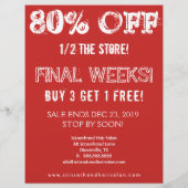 Weihnachtsverkauf Flyer Bark Wood Yuletide (Hinten)