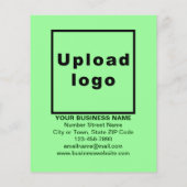 Weihnachtsverkauf für Geschäftskunden mit hellgrün Flyer (Hinten)