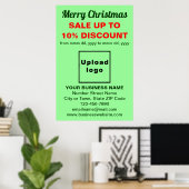 Weihnachtsverkauf für Geschäftsleute in einem hell Poster (Heimbüro)