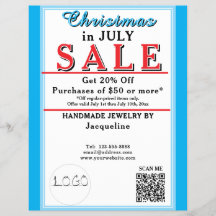 Weihnachtsverkauf im Juli Schmuck Blau Weiß Herz