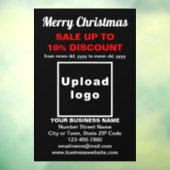 Weihnachtsverkauf im Schwarzen Fenster Fensteraufkleber (Blatt 3)