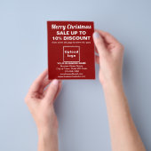 Weihnachtsverkauf in Rotem Flyer (Gruppe)