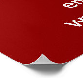 Weihnachtsverkauf in Rotem Poster (Ecke)