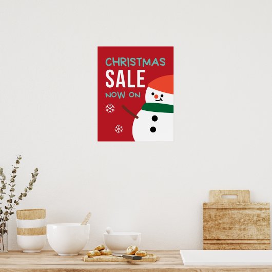Weihnachtsverkäufer Poster, Weihnachtsverkauf Sign Poster (Küche)