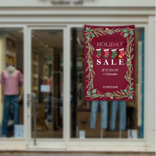 Weihnachtsverkaufswerbung für Blume Banner