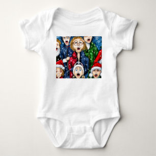 Weihnachtsverkehr Baby Strampler