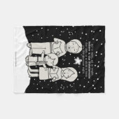 Weihnachtsverkehr Fleecedecke (Vorderseite (Horizontal))