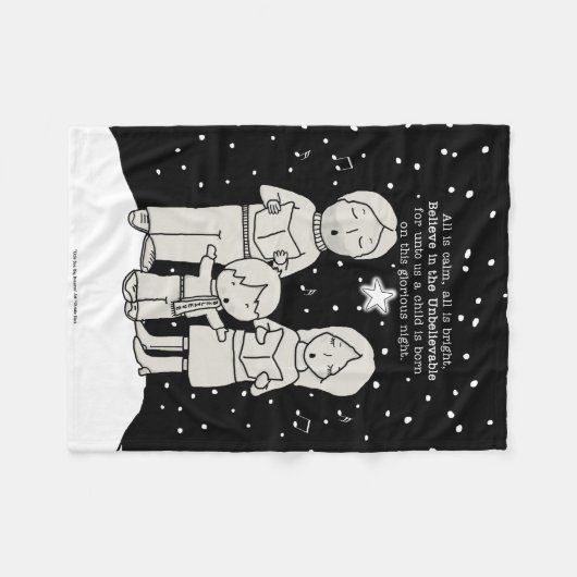 Weihnachtsverkehr Fleecedecke (Vorderseite (Horizontal))