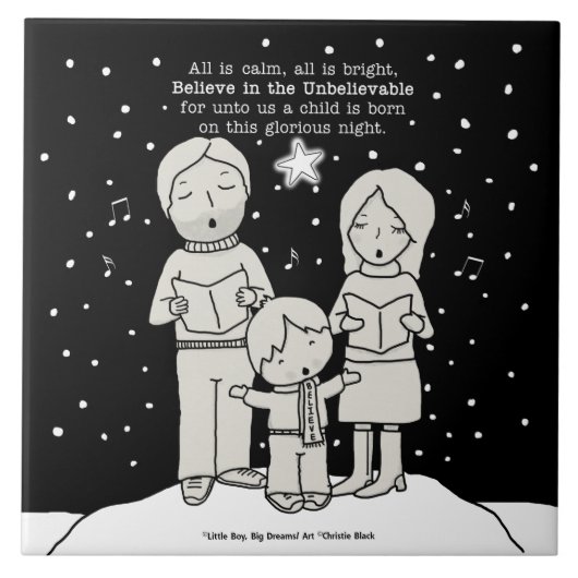 Weihnachtsverkehr Fliese (Vorderseite)