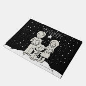 Weihnachtsverkehr Fußmatte (Schrägansicht)