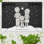 Weihnachtsverkehr Geschirrtuch (Gefaltet)