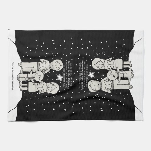 Weihnachtsverkehr Geschirrtuch (Horizontal)