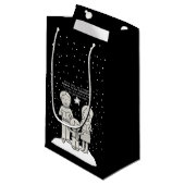 Weihnachtsverkehr Kleine Geschenktüte (Vorderseite Schrägansicht)
