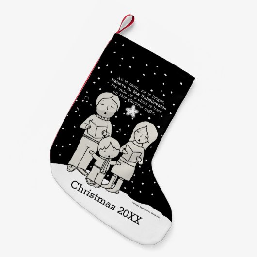 Weihnachtsverkehr Kleiner Weihnachtsstrumpf (Vorderansicht (hängend))