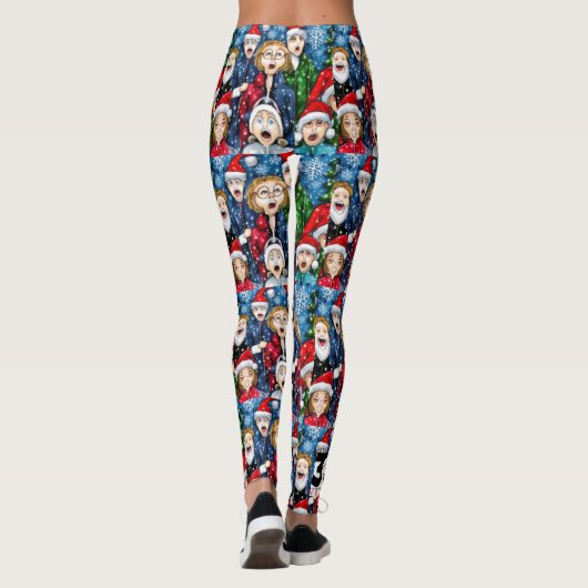 Weihnachtsverkehr Leggings (Rückseite)