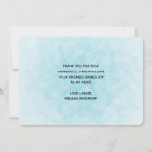 Weihnachtsverkehr mit Niedlichen Tieren Danke (Rückseite)