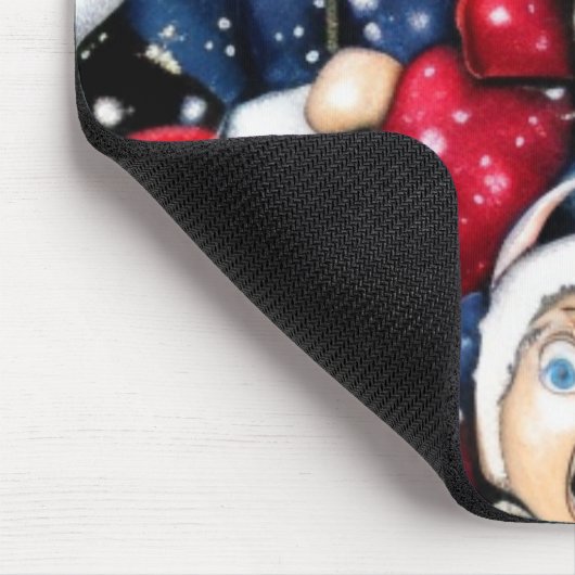 Weihnachtsverkehr Mousepad (Ecke)