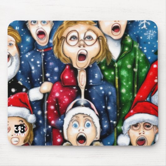 Weihnachtsverkehr Mousepad (Vorne)