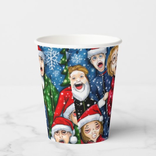 Weihnachtsverkehr Pappbecher (Rückseite)