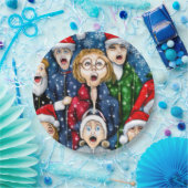 Weihnachtsverkehr Pappteller (Party)