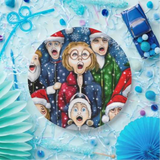 Weihnachtsverkehr Pappteller (Party)