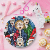 Weihnachtsverkehr Pappteller (Party)