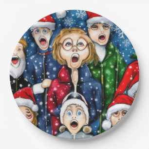 Weihnachtsverkehr Pappteller