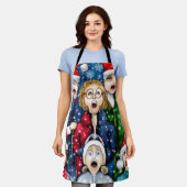 Weihnachtsverkehr Schürze (Getragen)