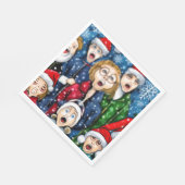 Weihnachtsverkehr Serviette (Ecke)