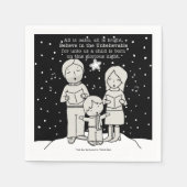 Weihnachtsverkehr Serviette (Vorderseite)