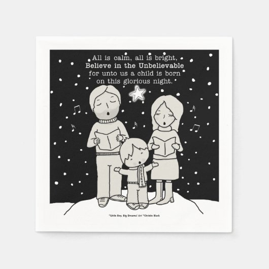 Weihnachtsverkehr Serviette (Vorderseite)