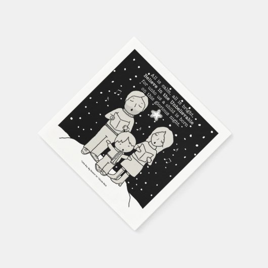 Weihnachtsverkehr Serviette (Ecke)