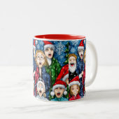 Weihnachtsverkehr Zweifarbige Tasse (VorderseiteRechts)
