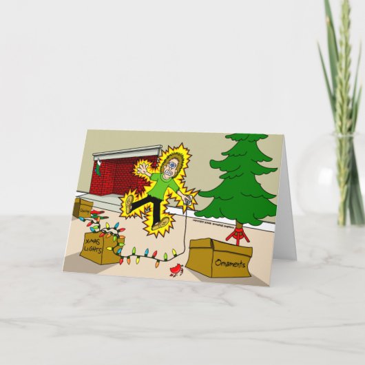 Weihnachtsverletzungen Feiertagskarte (Vorderseite)