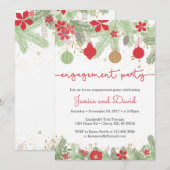 WeihnachtsVerlobungs-Party Einladungen (Vorne/Hinten)