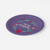 Weihnachtsvermögen Pappteller (Schrägansicht)